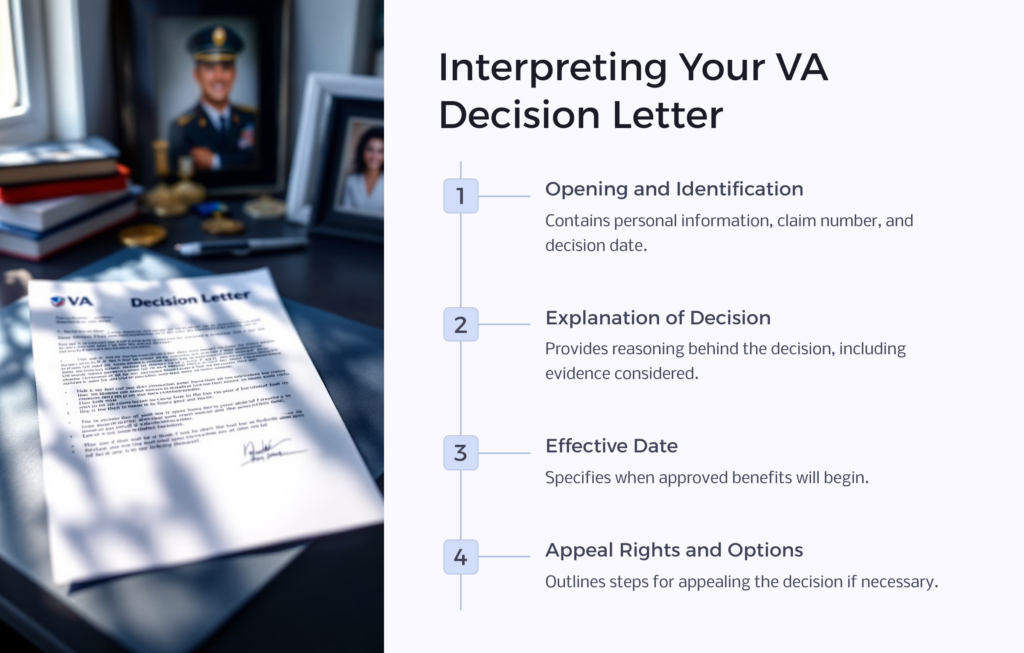 Interpret VA Decision Letter infographic