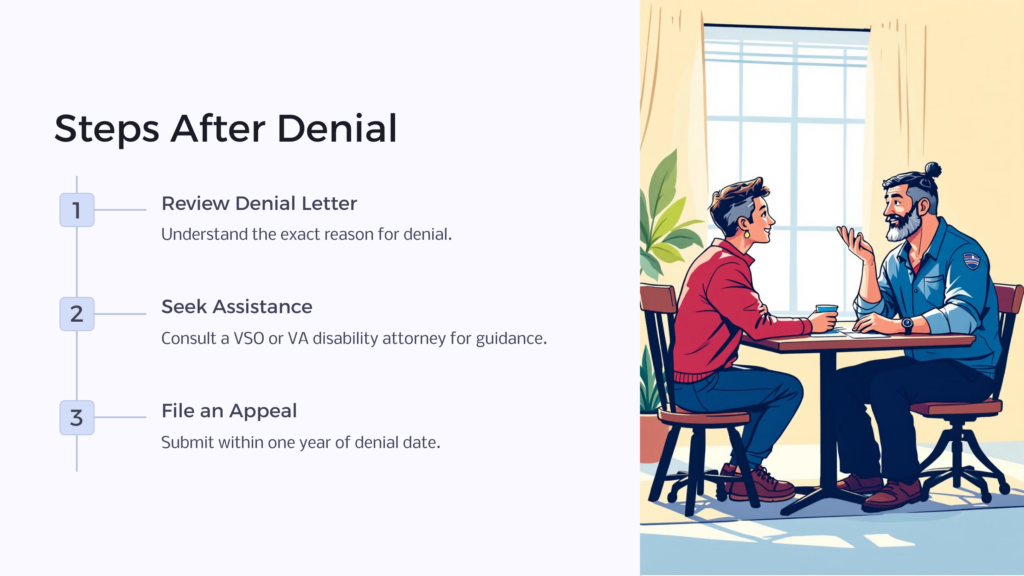 Disability Steps After Denial infographic