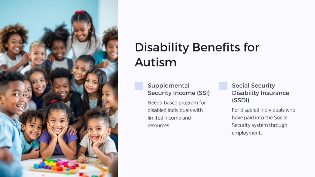 Autism Disability Benefits infographic