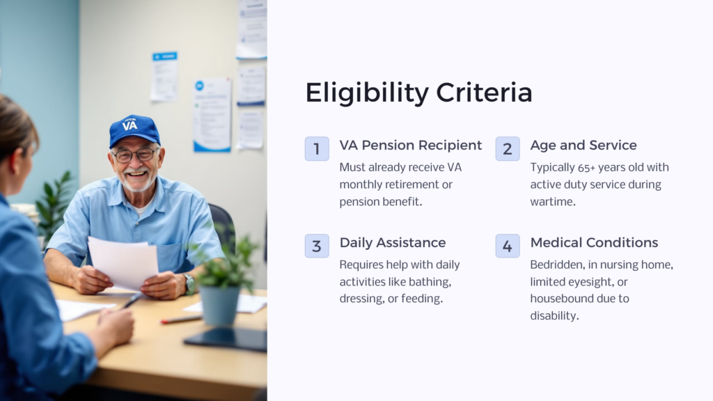 VA Aid and Attendance Eligibility infographic