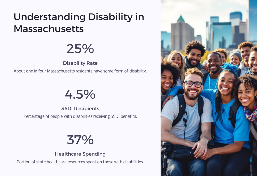 disability in Massachusetts infographic