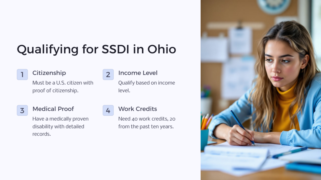 OH SSDI Qualification infographic