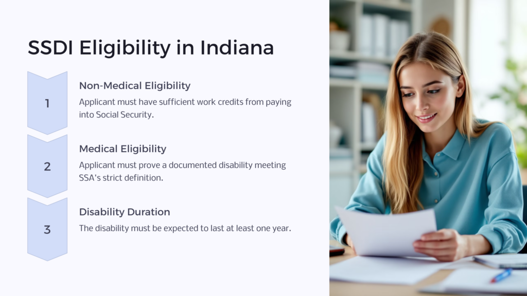 SSDI Eligibility in Indiana Infographic