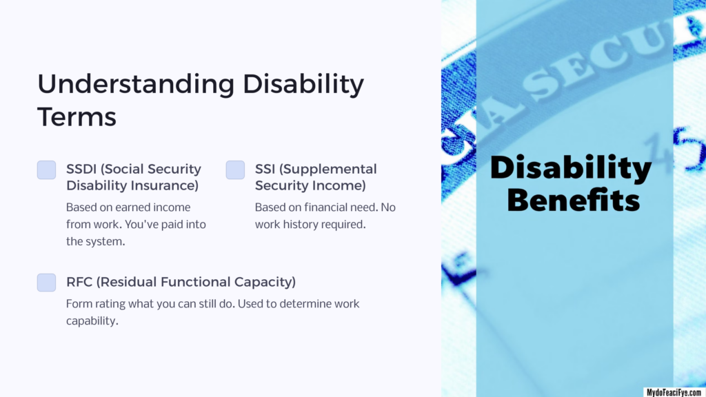 Disability Terms infographic