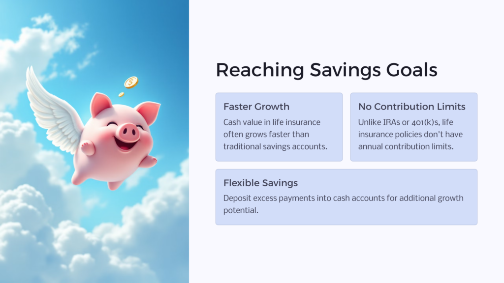 Reach Savings Goals infographic