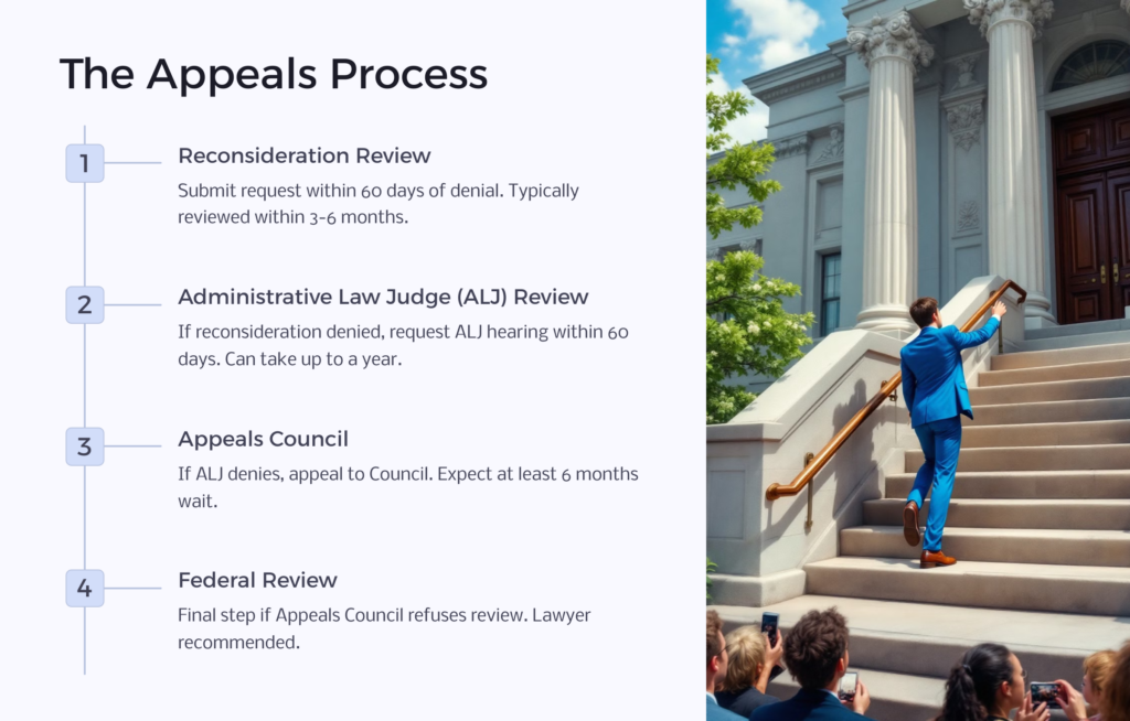 SSI Appeals Process infographic