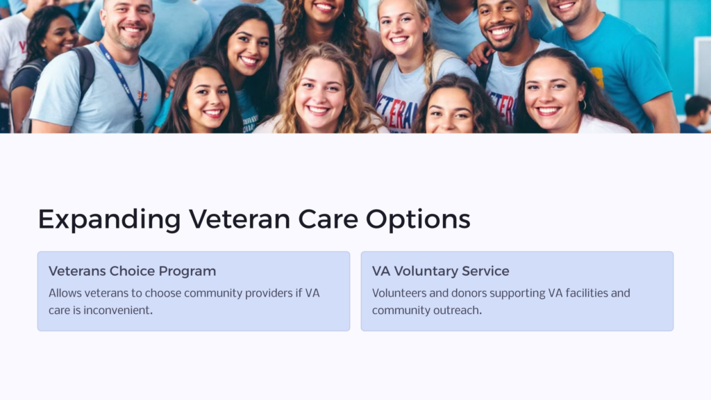 Expanding Veteran Care infographic