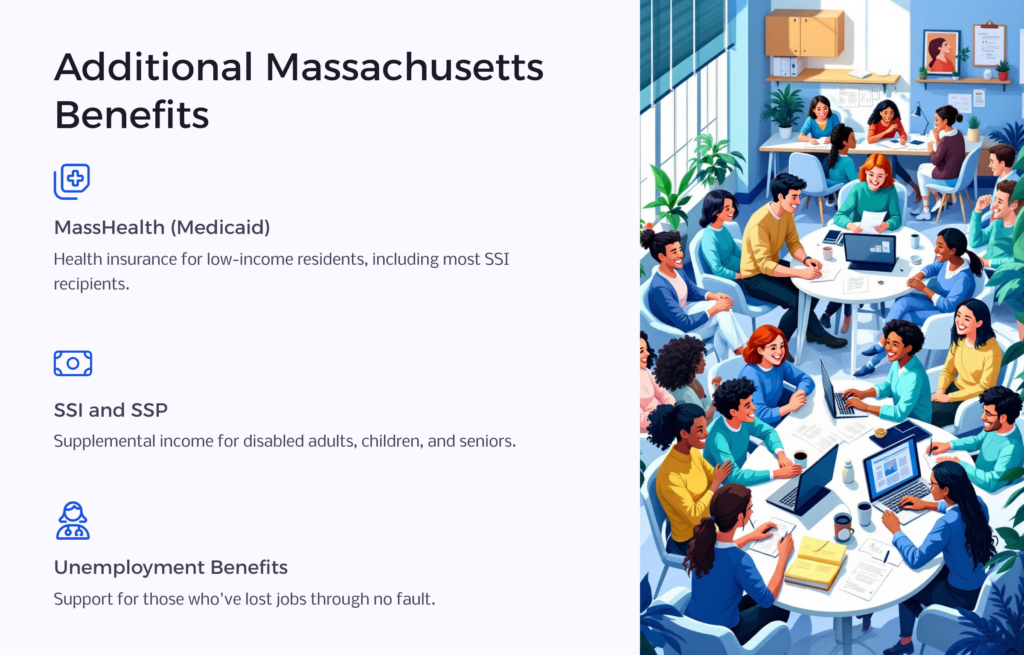 additional disability benefits in Massachusetts infographic