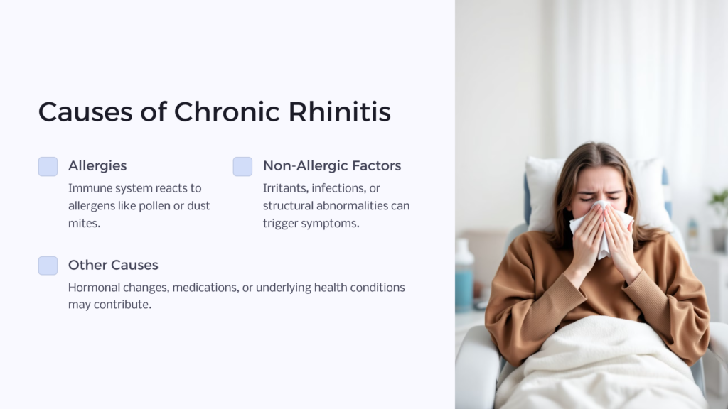 Chronic Rhinitis Causes infographic