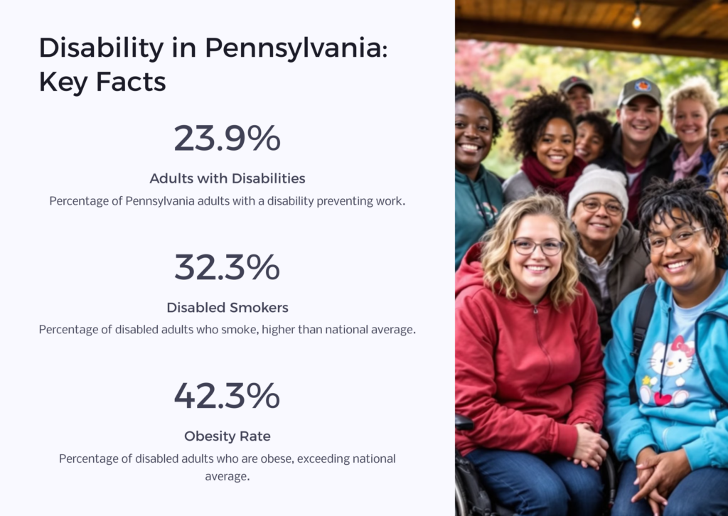 Disability in Pennsylvania infographic