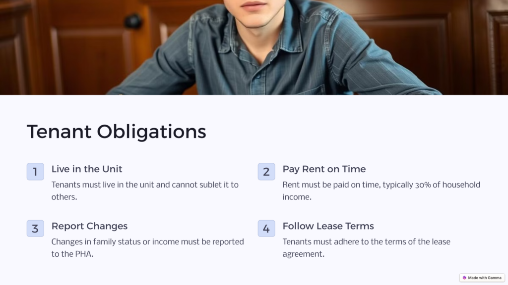 section 8 tenant obligations infographic