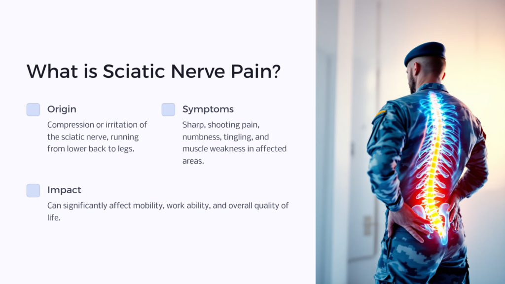 Sciatica Nerve Pain infographic