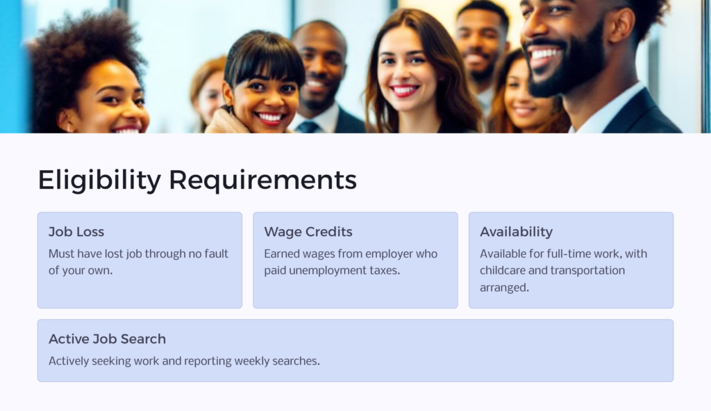 AK Unemployment Benefits  Eligibility infographic