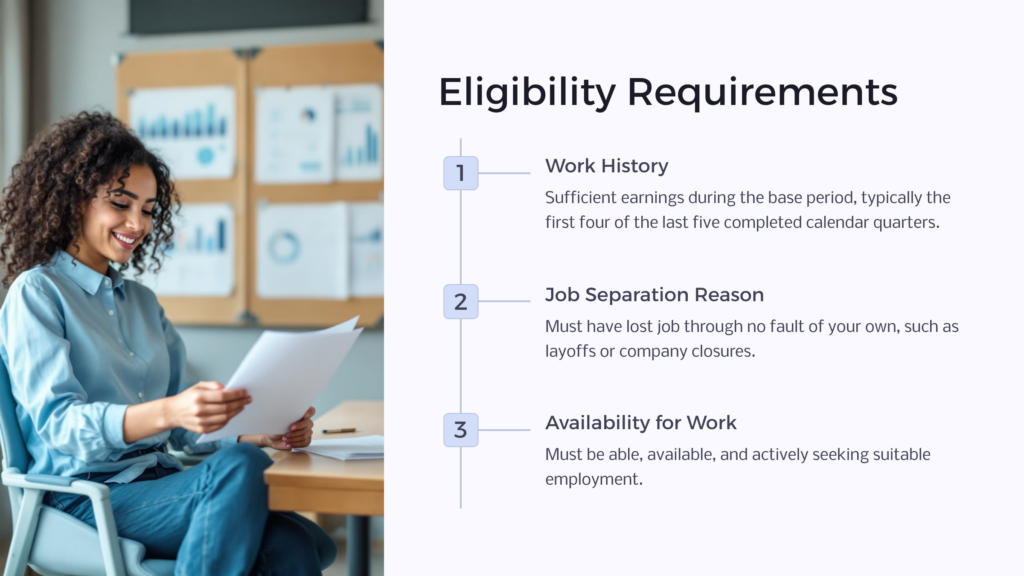 Unemployment Benefits Eligibility infographic