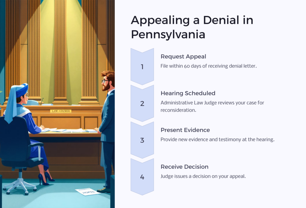 Pennsylvania Disability Denial infographic