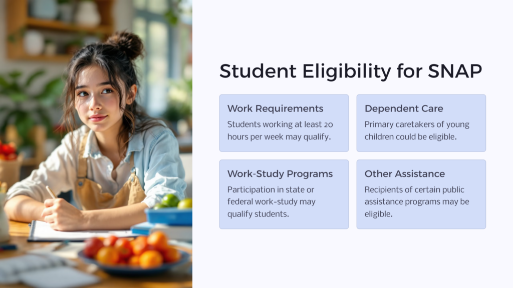 students SNAP eligibility infographic