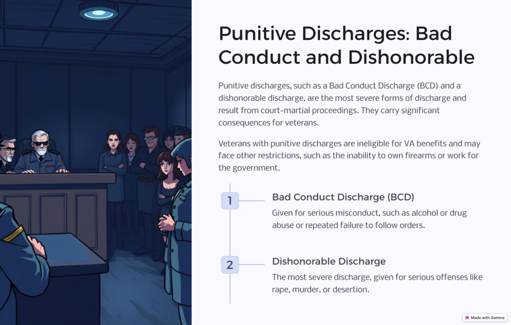 punitive discharges infographic