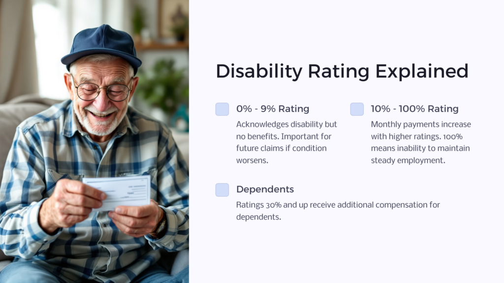 VA Disability Rating infographic