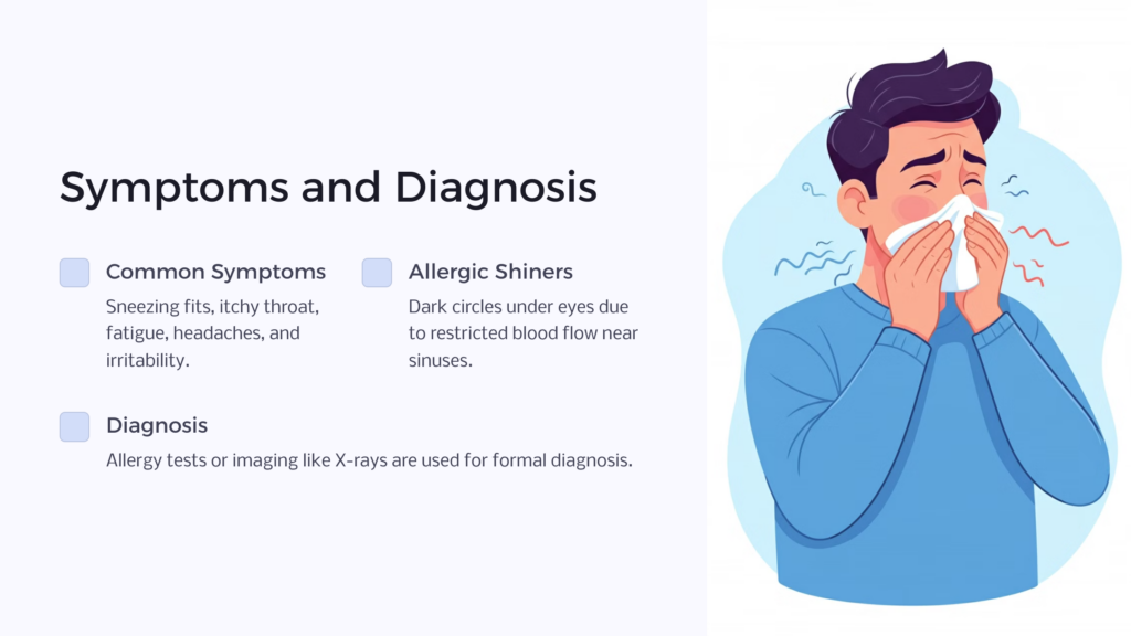 Allergic Rhinitis Symptoms infographic