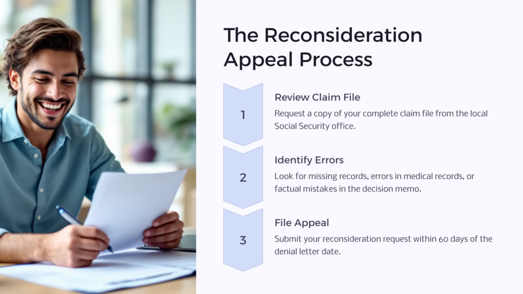 Reconsideration Appeal Process infographic