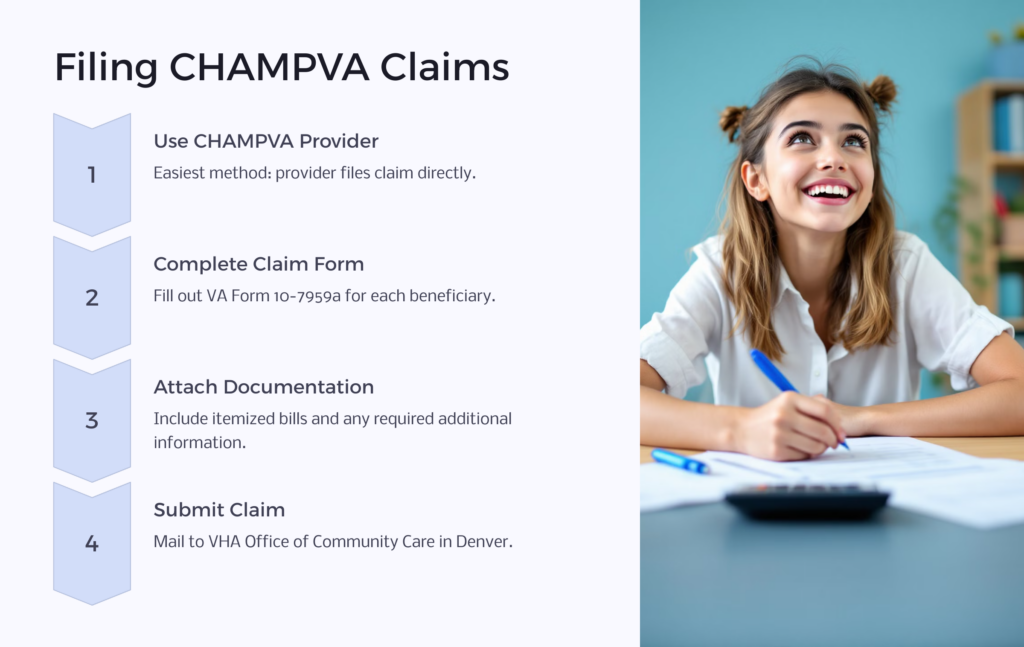 File CHAMPVA Claim infographic