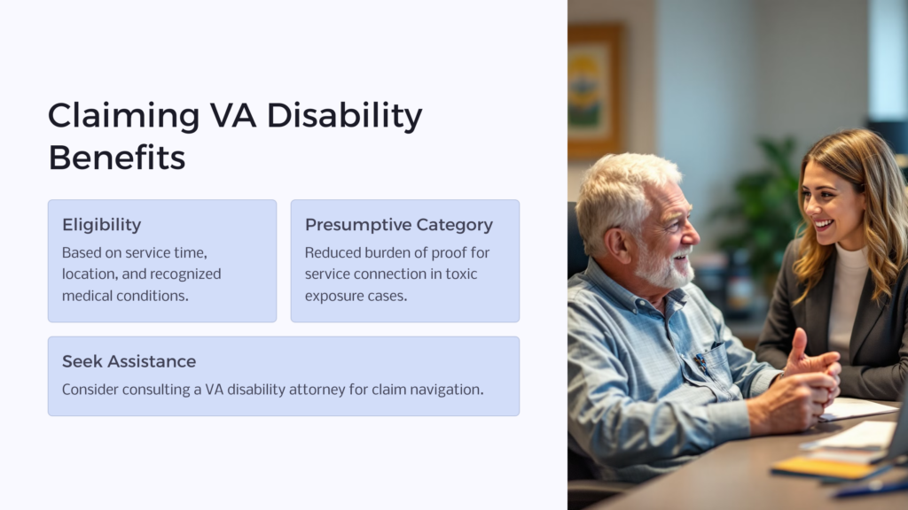 Military Exposure Disability Benefit infographic