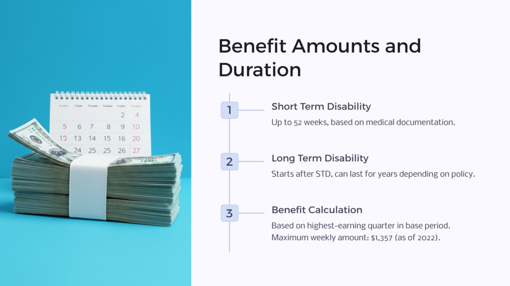 Disability Benefit Amounts infographic