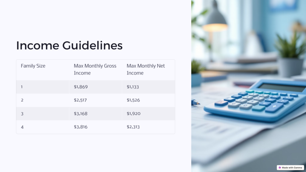 SNAP income guidelines infographic