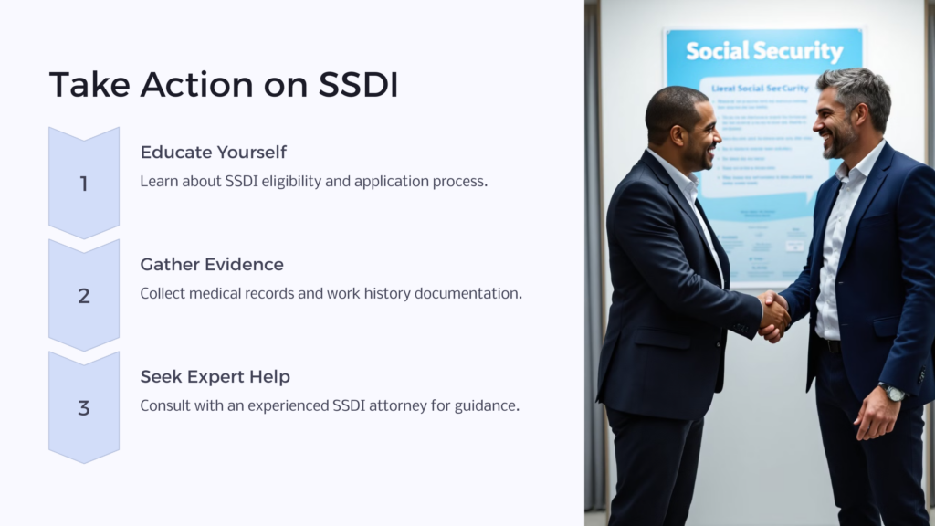 SSDI Take Action infographic