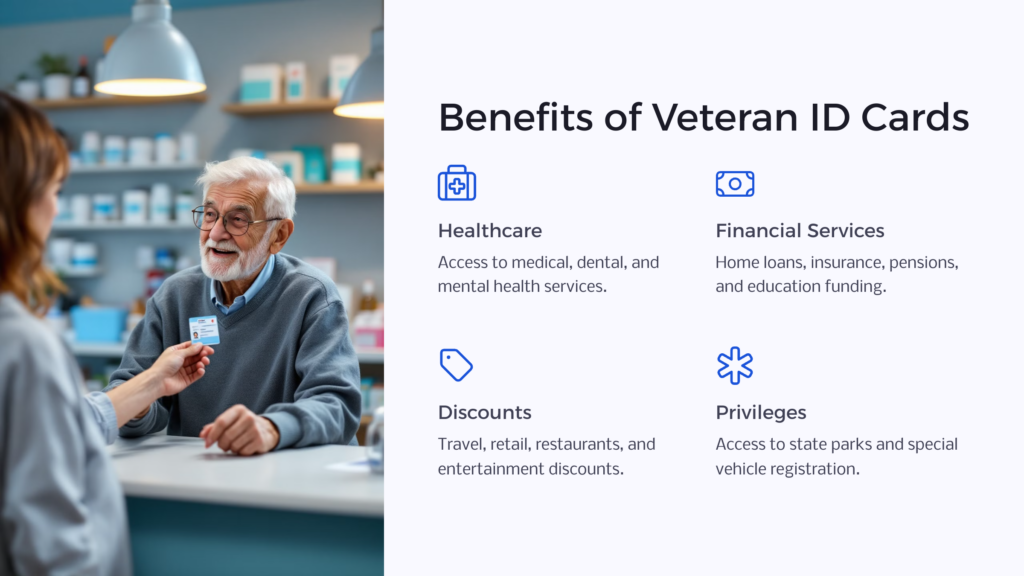 Veteran ID Card Benefits infographic