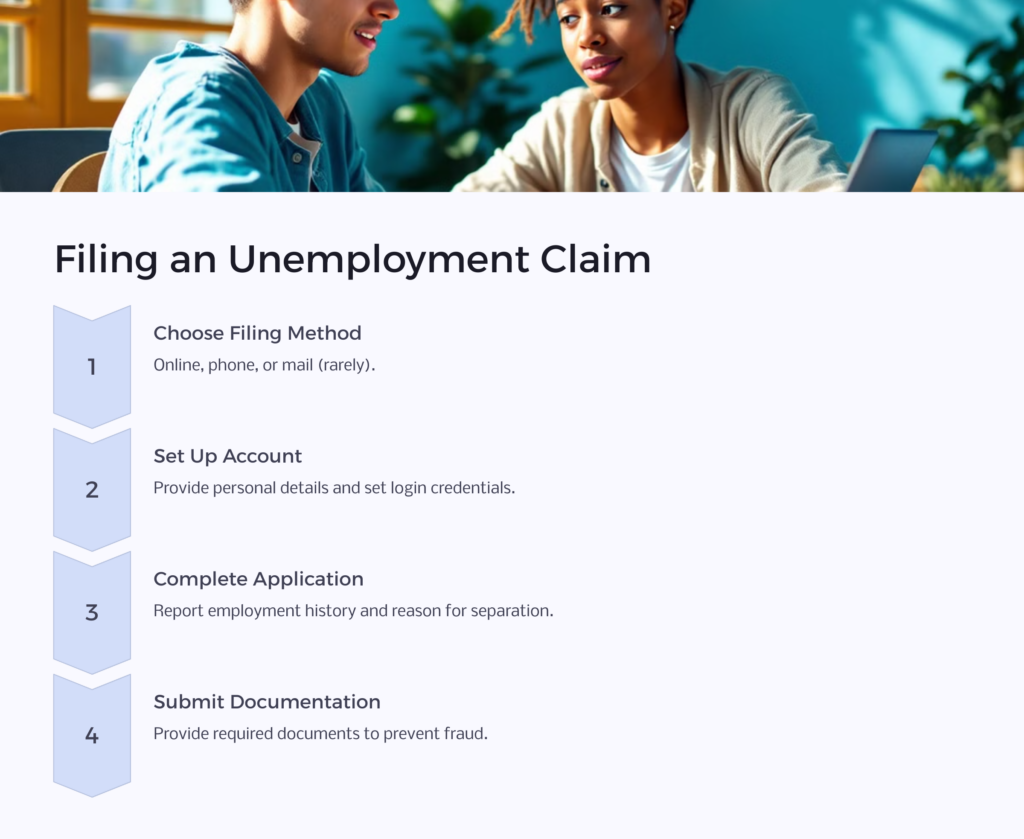 Filing Unemployment Claim infographic