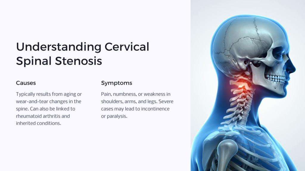 Cervical Spinal Stenosis infographic