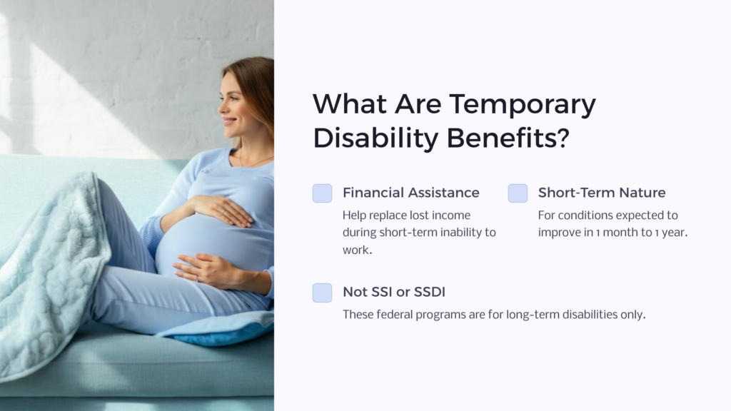 Temporary Disability Benefits infographic