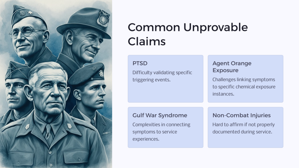 Common Unprovable Claims infographic