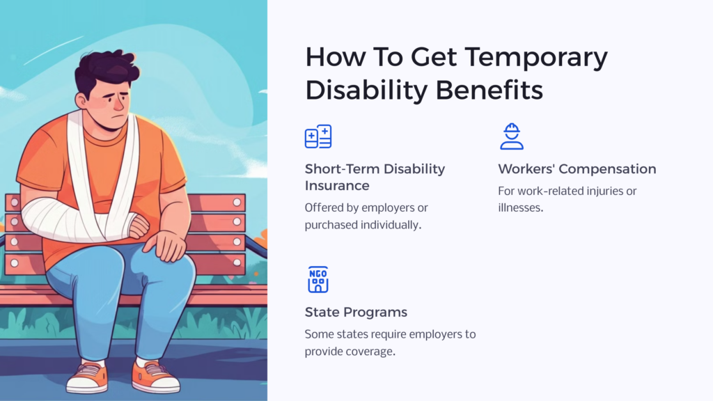 Get Temporary Disability Benefits infographic