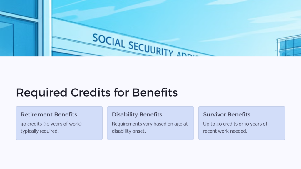 Required Work Credits infographic