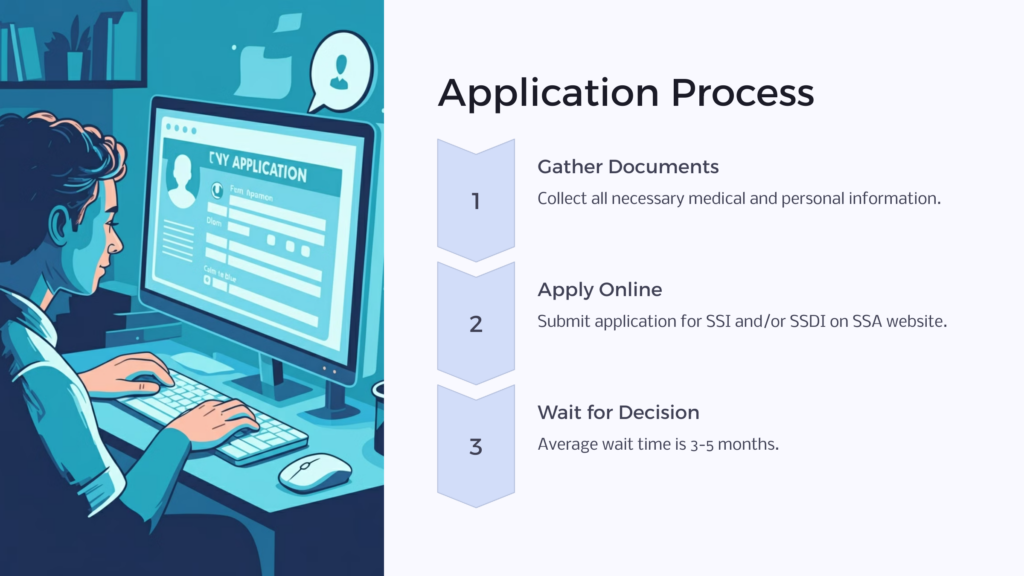 Mental Illness Disability Application infographic