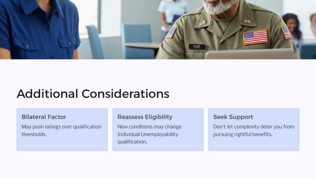 VA 70/40 Rule Considerations infographic