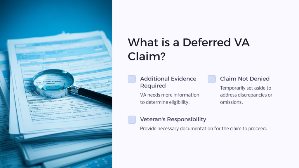 Deferred VA Claim infographic