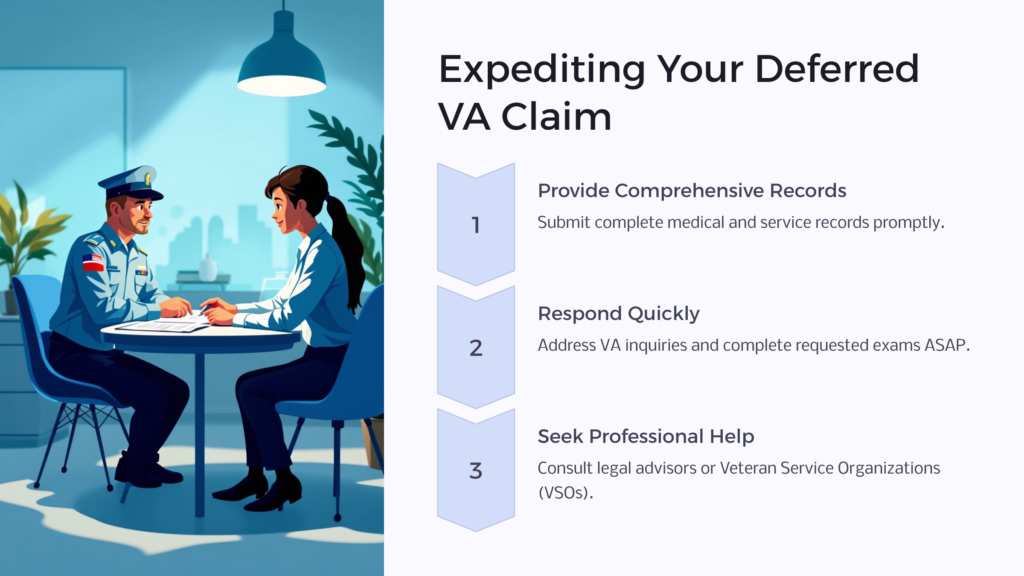 Expedite Deferred VA Claim infographic