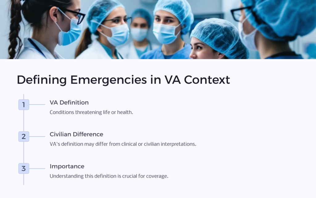 VA Emergency Definition infographic