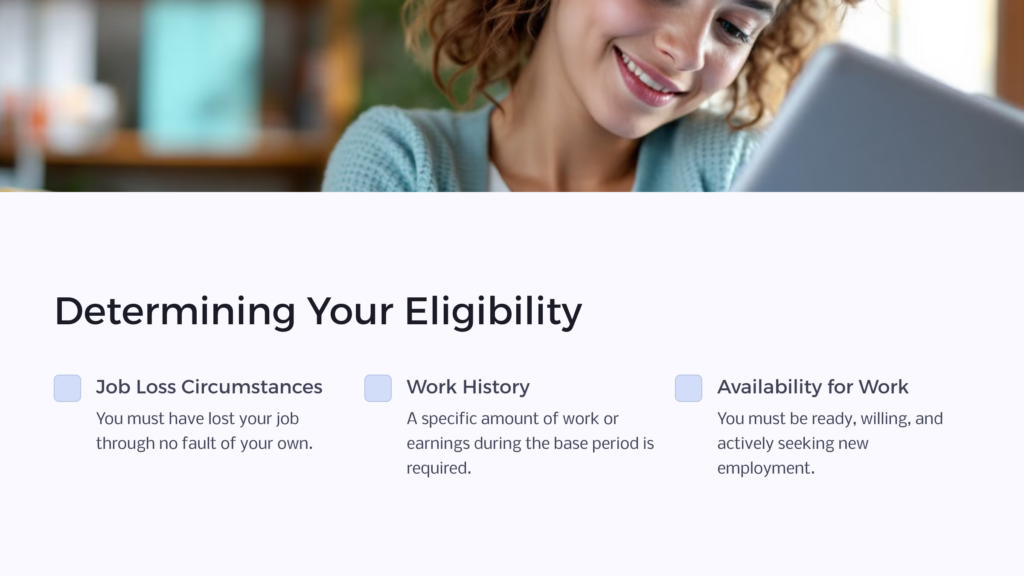 Unemployment Benefits Eligibility infographic