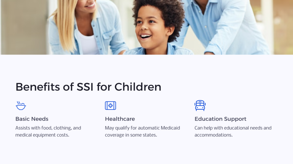 Child SSI Benefits infographic