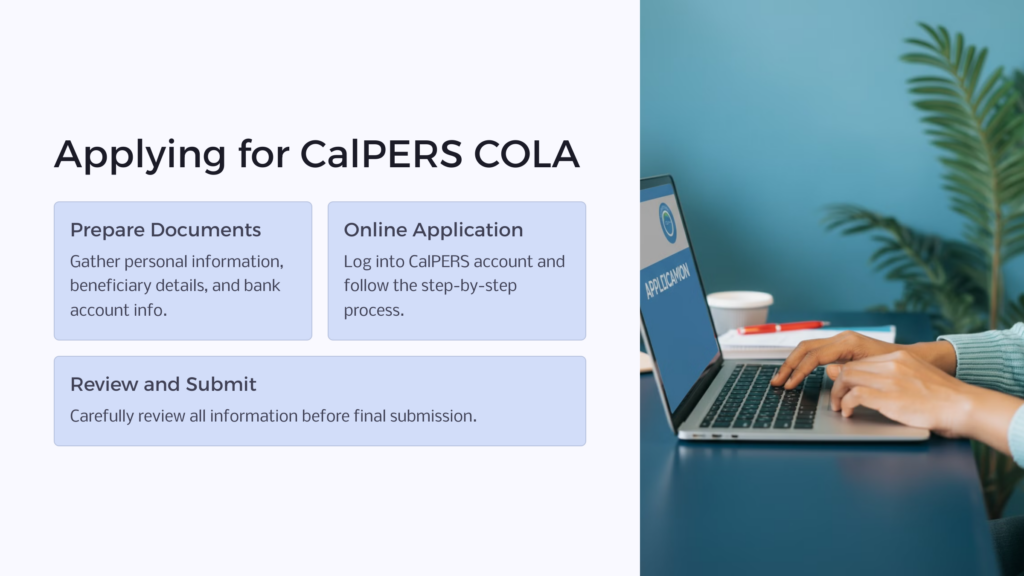 CalPERS COLA Application infographic