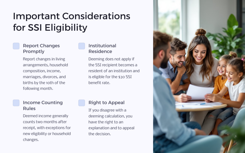 SSI Eligibility Considerations infographic