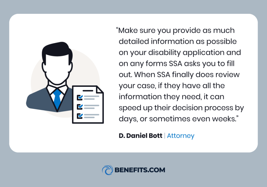 An attorney explain what the SSA needs from applicants