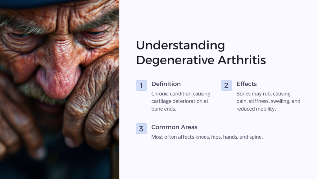 Degenerative Arthritis infographic