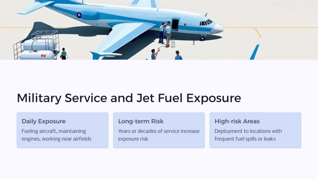 Military Service Jet Fuel Exposure  infographic