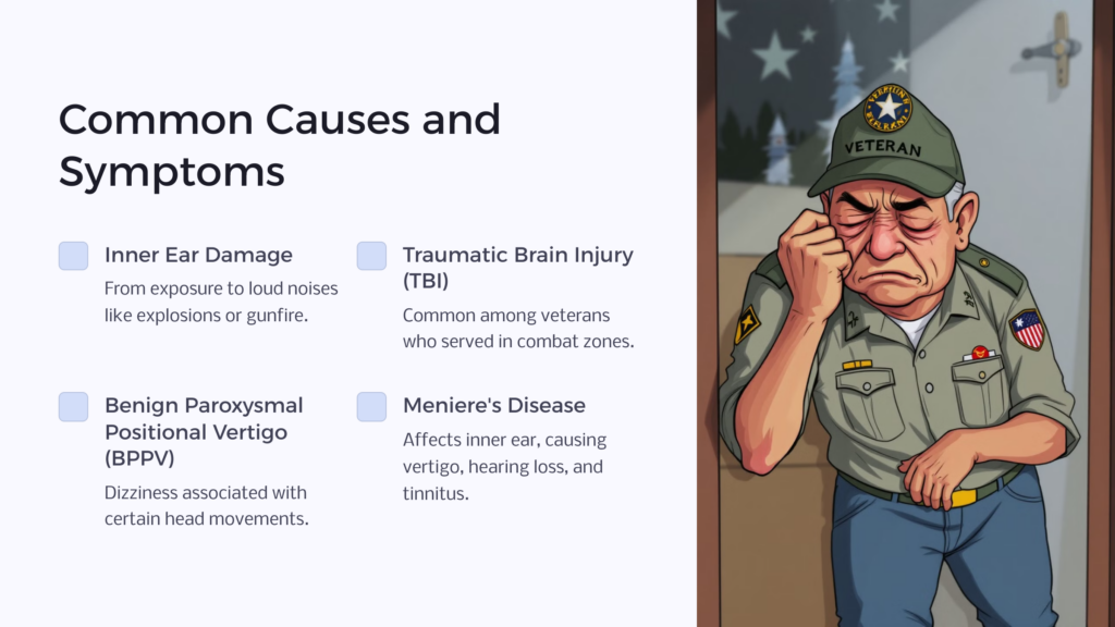 Vertigo Causes and Symptoms infographic