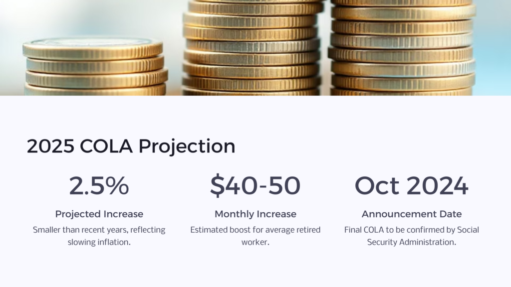 2025 COLA Increase Explained infographic